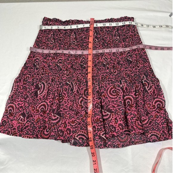 NEW $395 A.L.C [ 14 ] Kade Floral Smocked Mini Skirt‎ in Pink - Picture 12 of 13